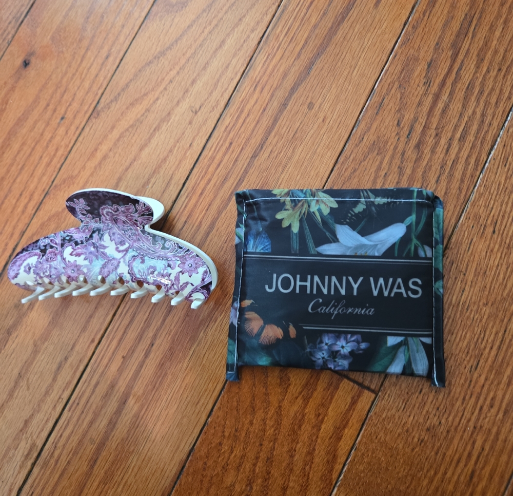 JOHNNY WAS HAIR CLIP & FOLDABLE TOTE